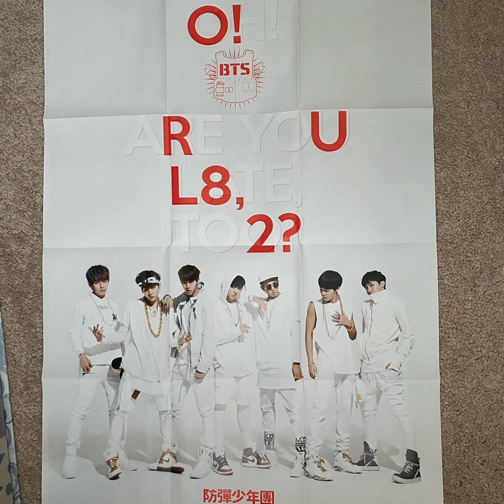 OFFICIAL BTS ORUL82? Poster Kpop